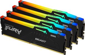 Kingston FURY Beast DDR5 128GB (4 x 32GB) 5200MHz RAM (KF552C40BBAK4-128)