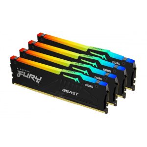 Kingston FURY Beast DDR5 128GB (4 x 32GB) 5600MHz RAM (KF556C40BBAK4-128)