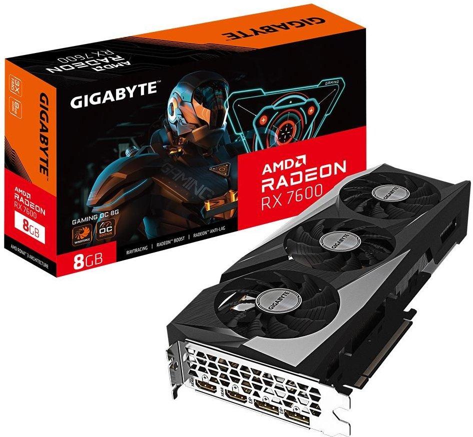 GIGABYTE GAMING Radeon RX 7600 OC 8G AMD 8 GB GDDR6