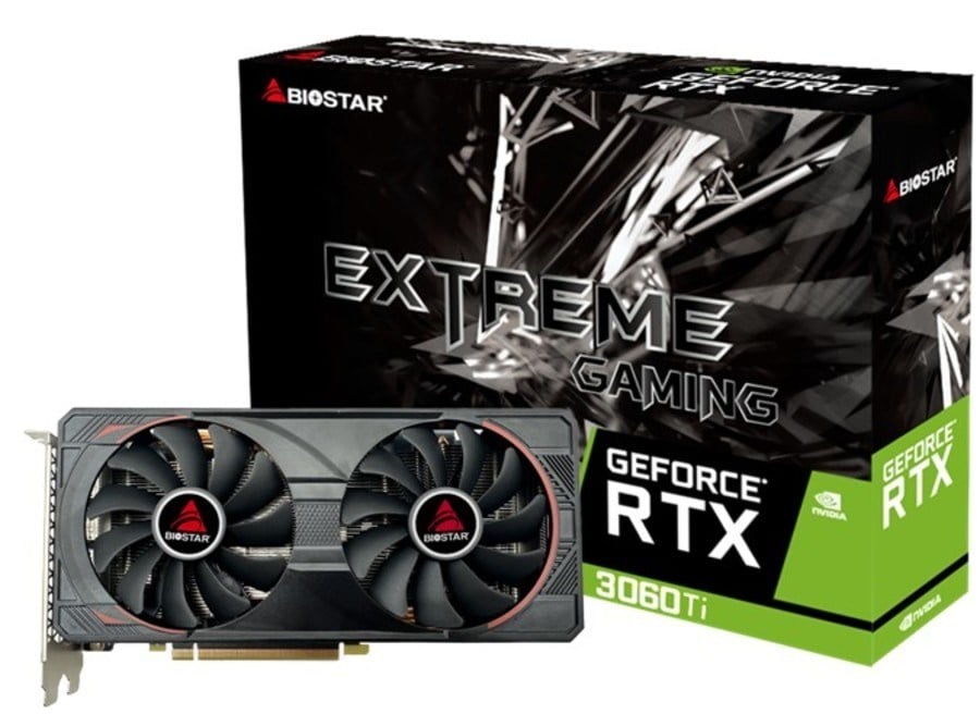 BIOSTAR NVIDIA GeForce GeForce RTX 3060Ti Extreme Gaming 8GB GDDR6X