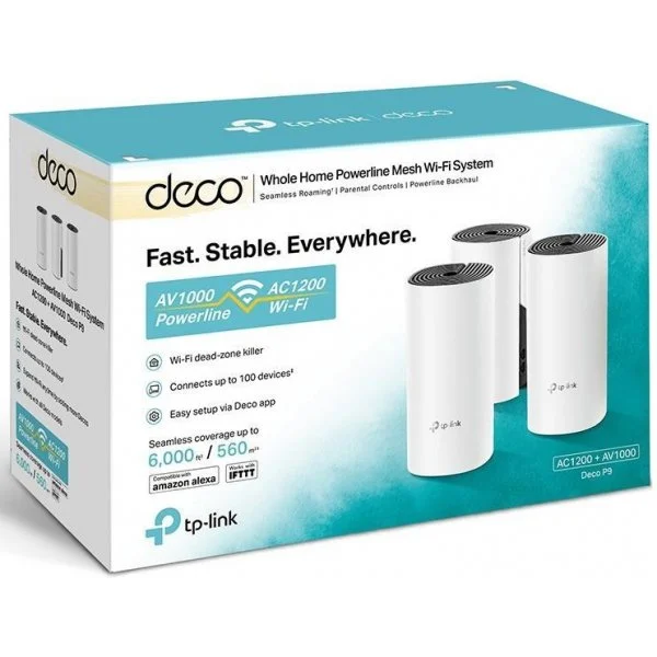 TP-LINK Deco P9 langaton reititin 3-pack 1167 Mbps - (DECOP9)