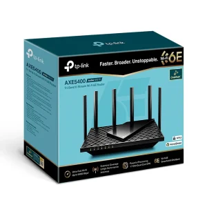 TP-LINK traadita ruuter 5400 Mbit/s Wi-Fi 6e - (AXE75)