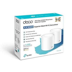 TP-LINK Deco X60 traadita ruuter 2-pakk 5400Mbps - (DECOX60)