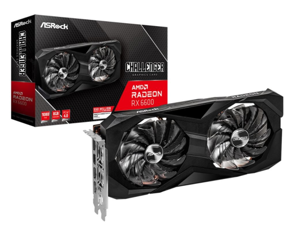 ASRock AMD Radeon RX 6600 CLD Challenger D 8GB GDDR6