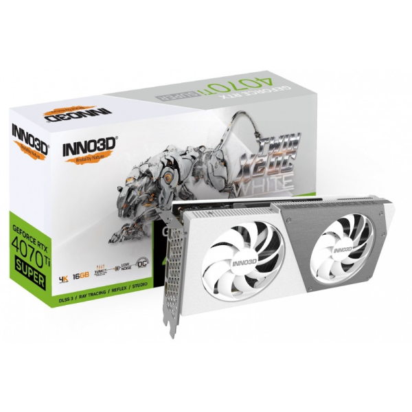 Inno3D NVIDIA GeForce RTX 4070Ti SUPER TWIN X2 OC WHITE 16GB GDDR6X