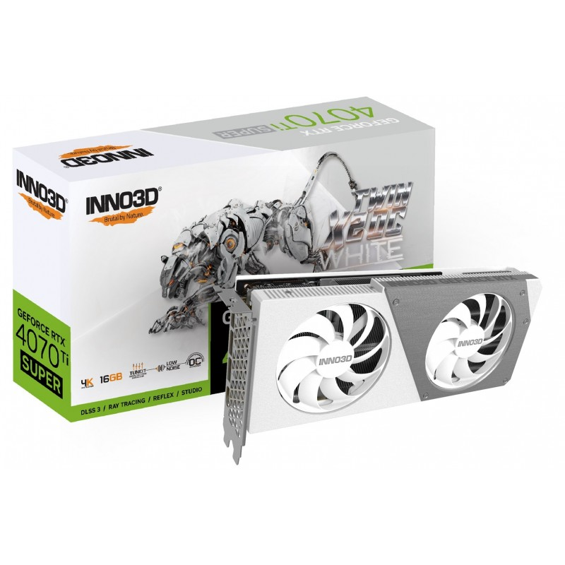 Inno3D NVIDIA GeForce RTX 4070Ti SUPER TWIN X2 OC VALKOINEN 16GB GDDR6X