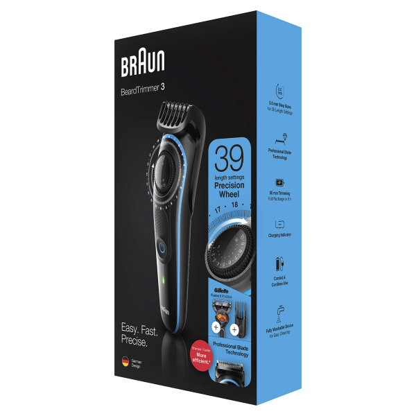 Триммер для бороды Braun BT3240 ProGlide + бритва Gillette Fusion5