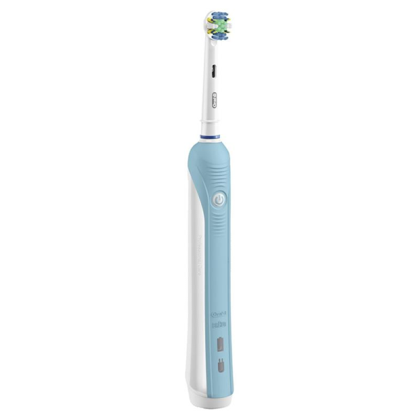 Oral-B Pro 700 Floss Action Electric Toothbrush - Blue/White - Image 2