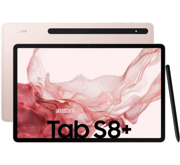 Samsung Galaxy Tab S8+ 12.4" 5G 128GB/8GB RAM - Vaaleanpunainen kultaa