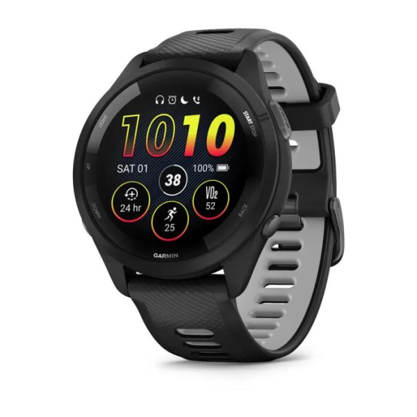 Garmin Forerunner® 265 jooksu nutikell, 46mm - must/puuderhall